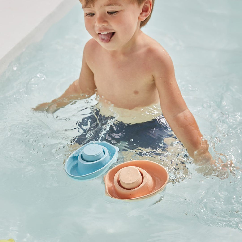 PlanToys Rubber Convertible Boat - Pastel Blue | Playroom Avenue