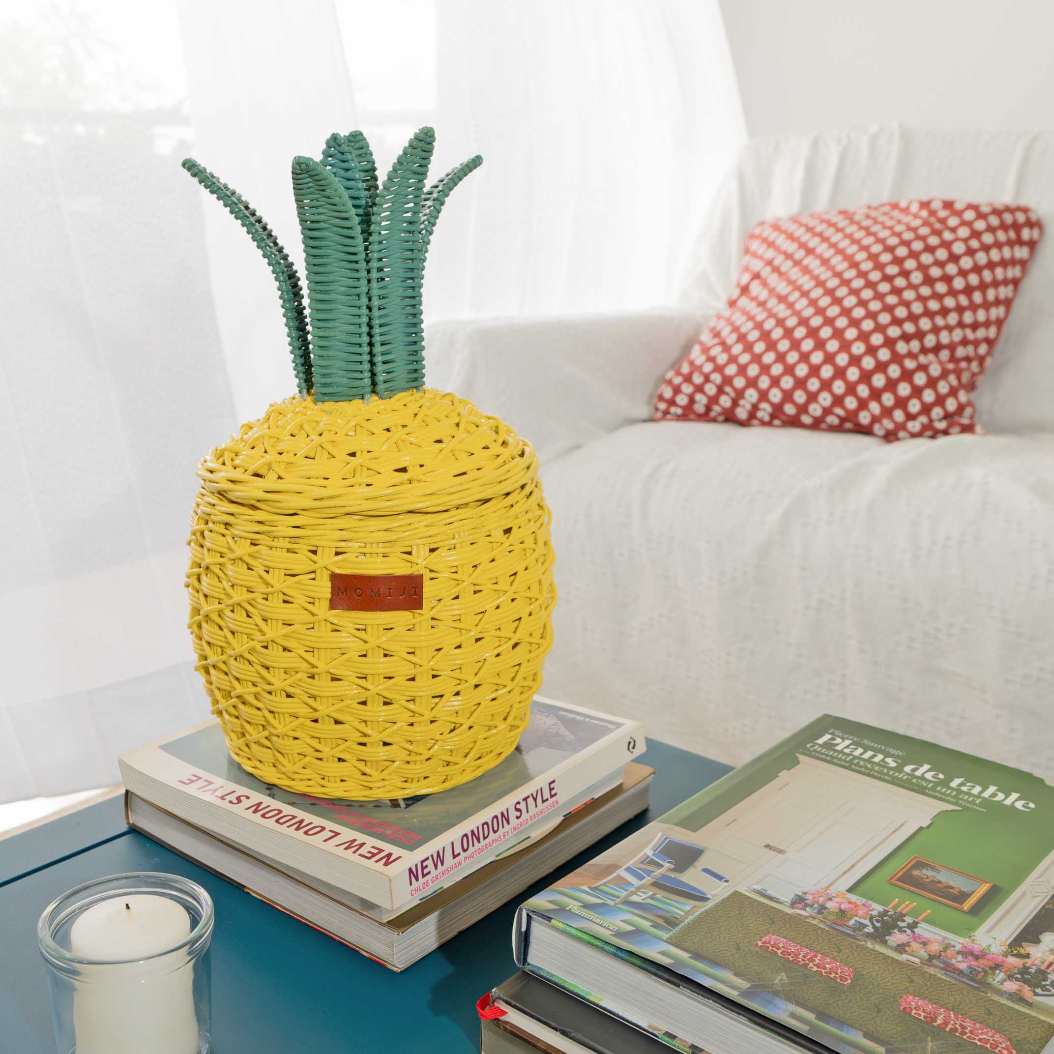 Momiji Pineapple Storage Basket Small - Yellow | Playroom Avenue