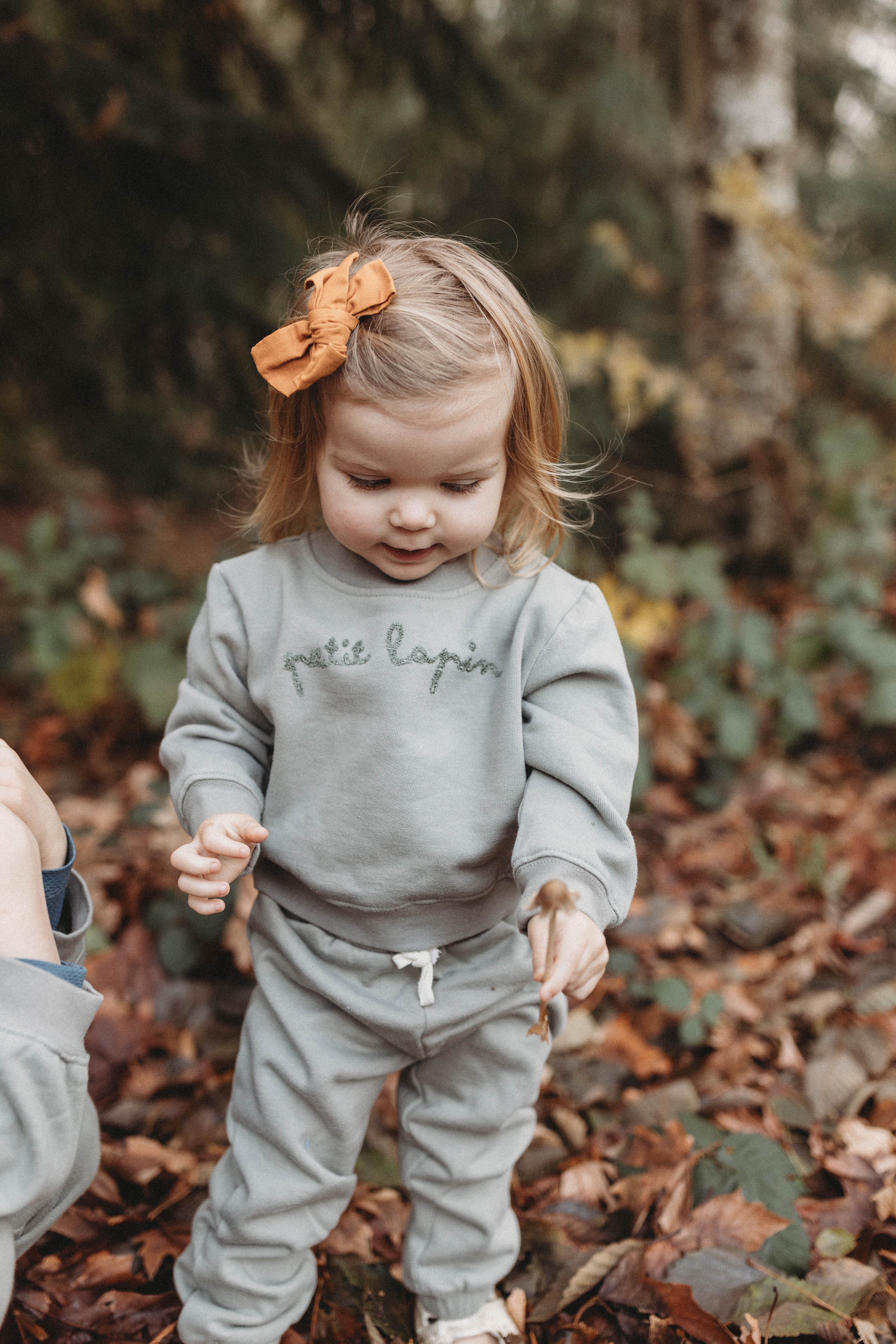 La Petit Lapin Finley | Cotton Fleece Sweatsuit Set | Petit Lapin | Mulled Basil | Playroom Avenue