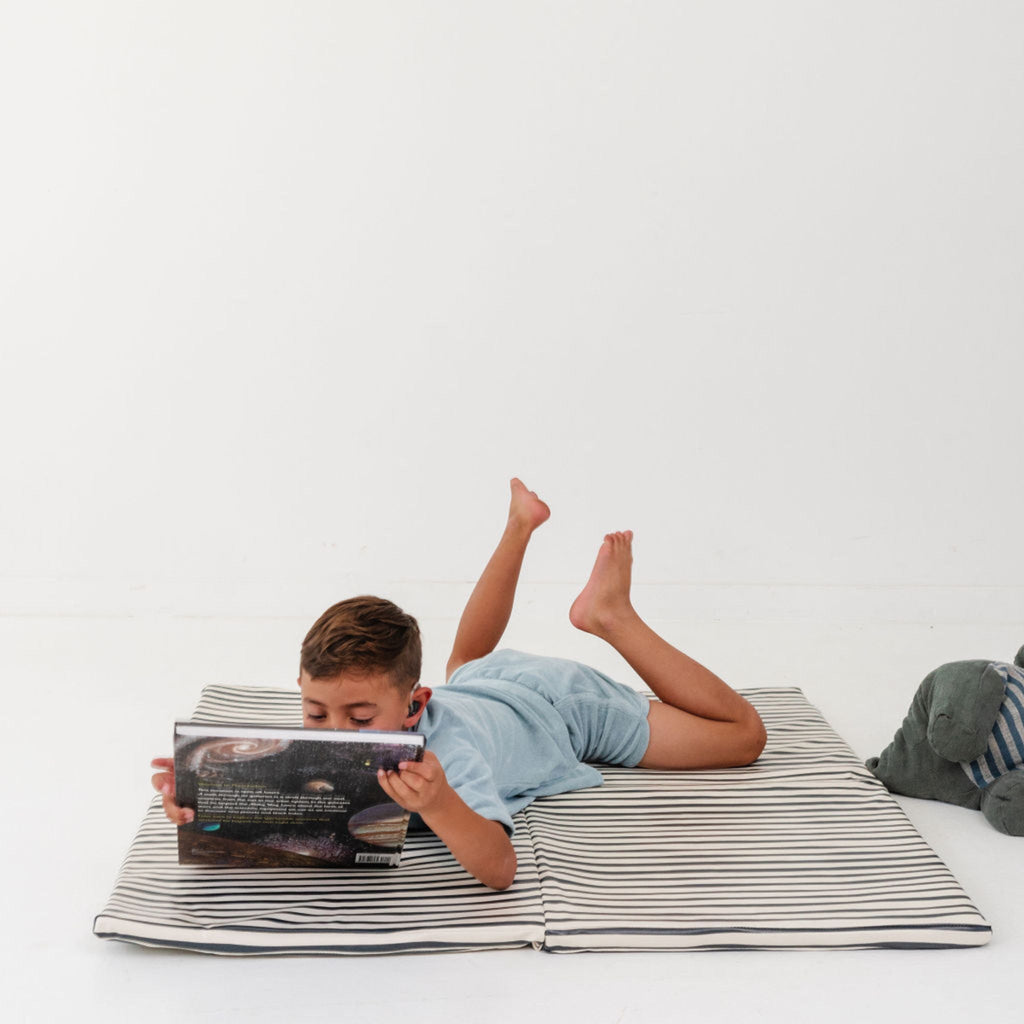 Toki Kids Bold Stripe Vegan Leather Mat | Playroom Avenue