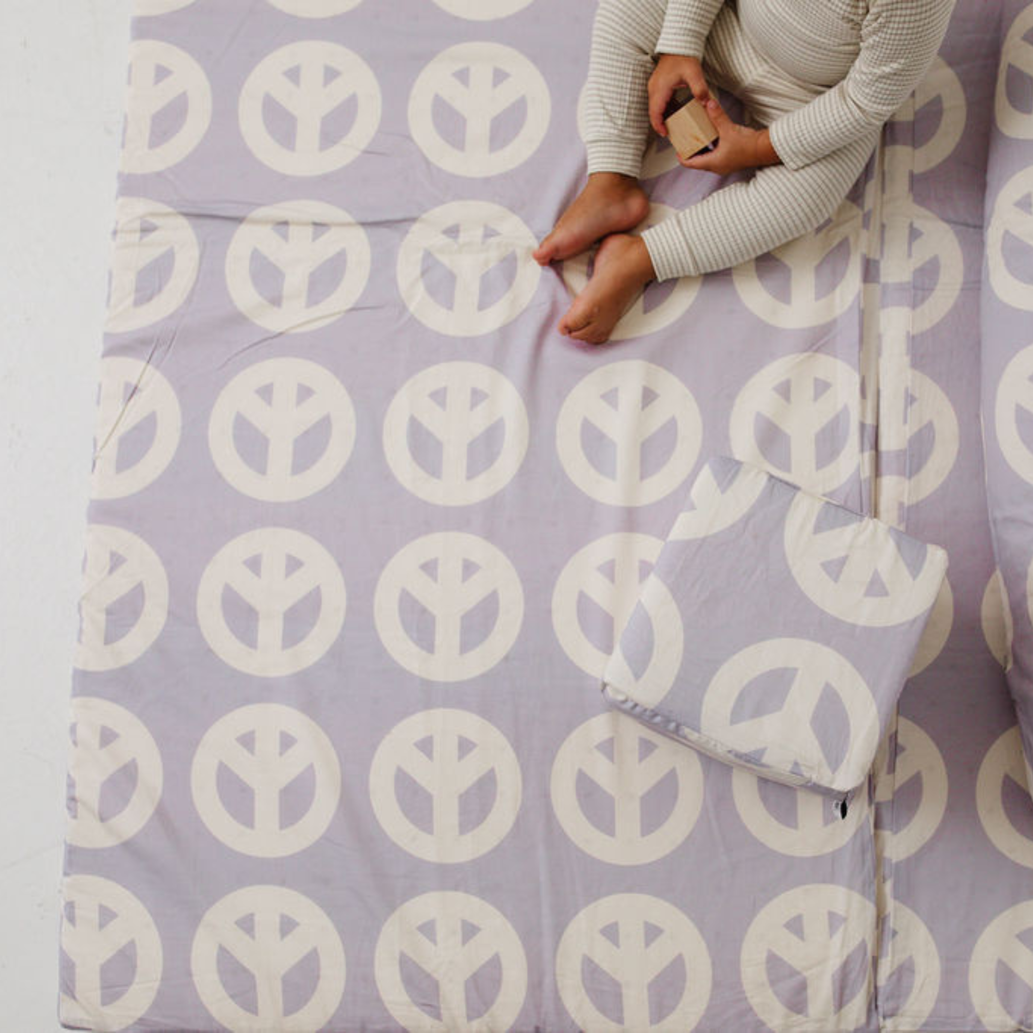 Toki Kids Peace Sign Organic Cotton Mat | Playroom Avenue