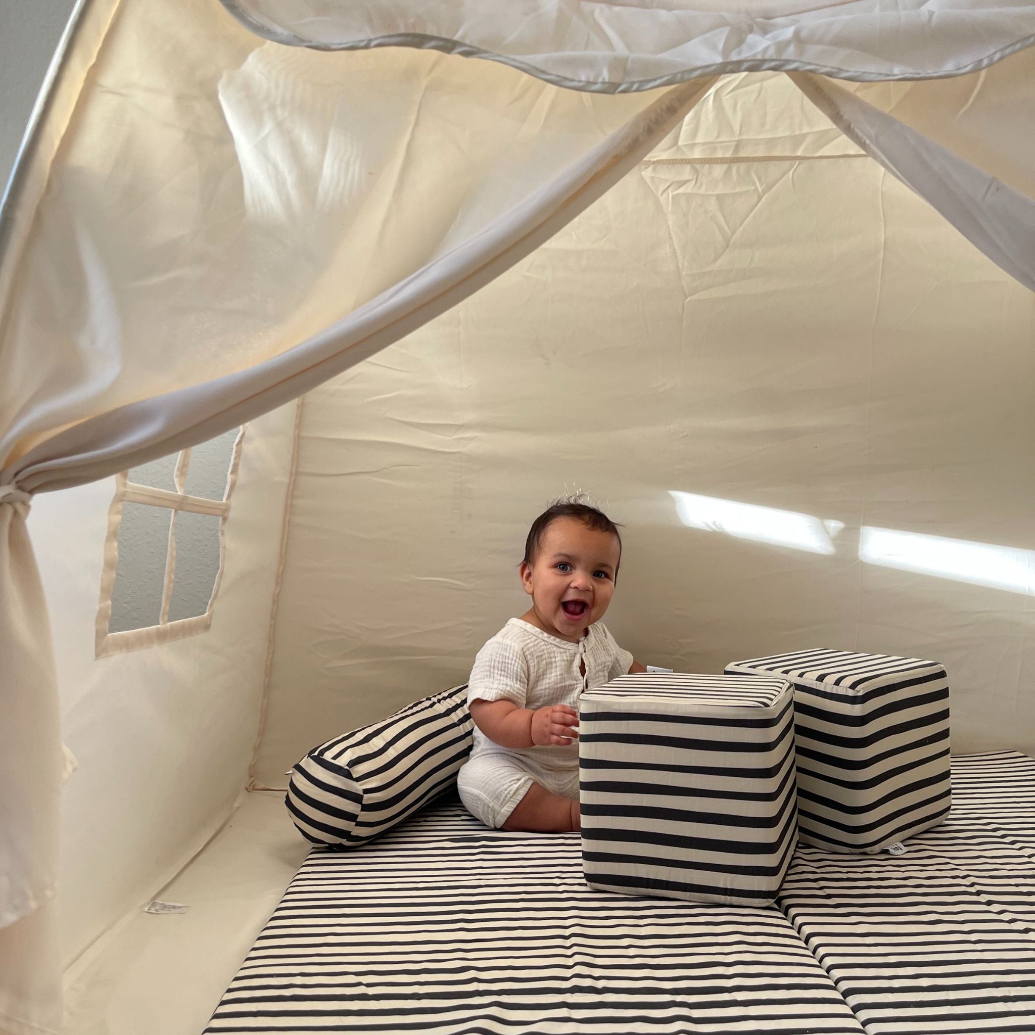 Toki Kids Bold Stripe Play Cube - Playroom Avenue