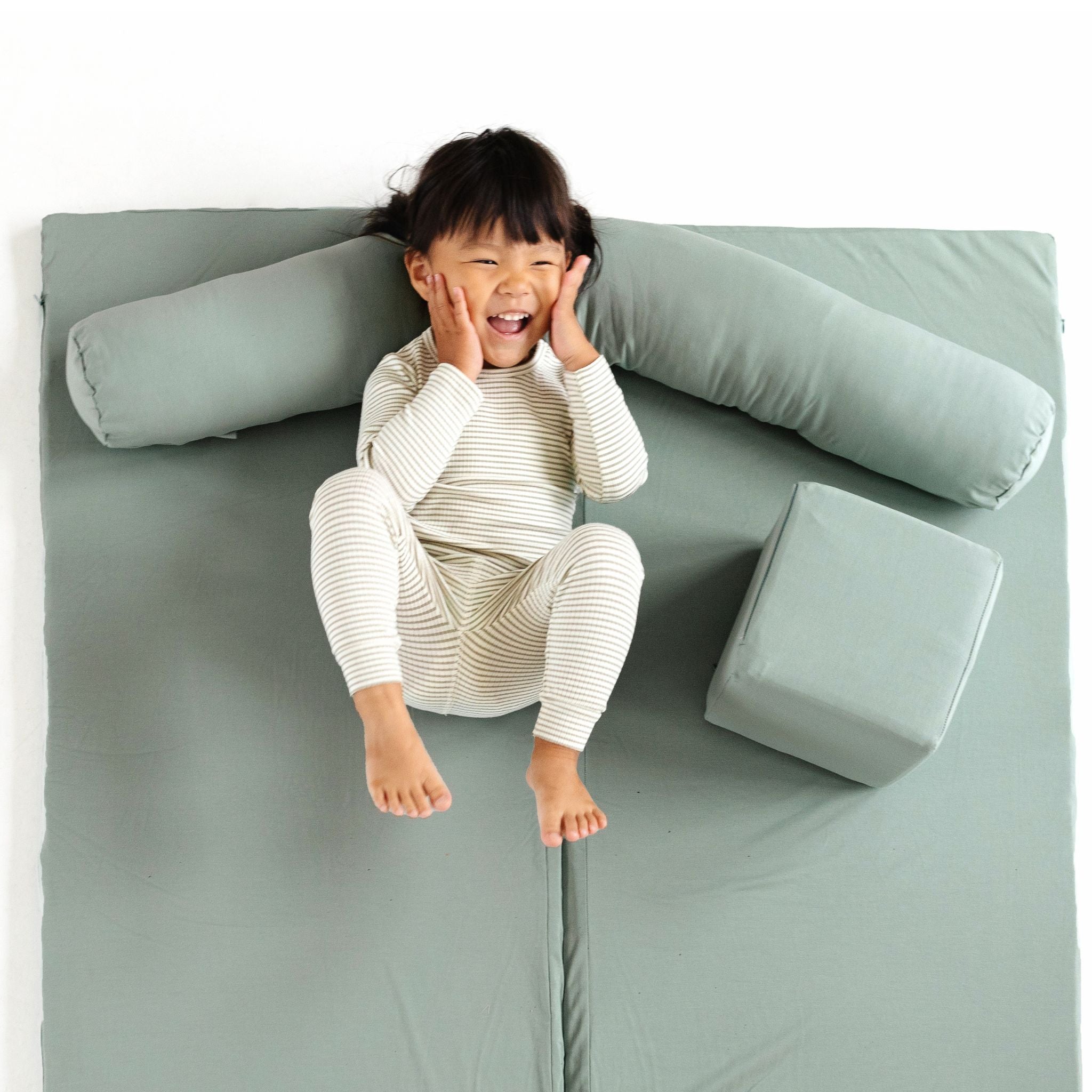 Toki Kids Sage Jersey Mat | Playroom Avenue