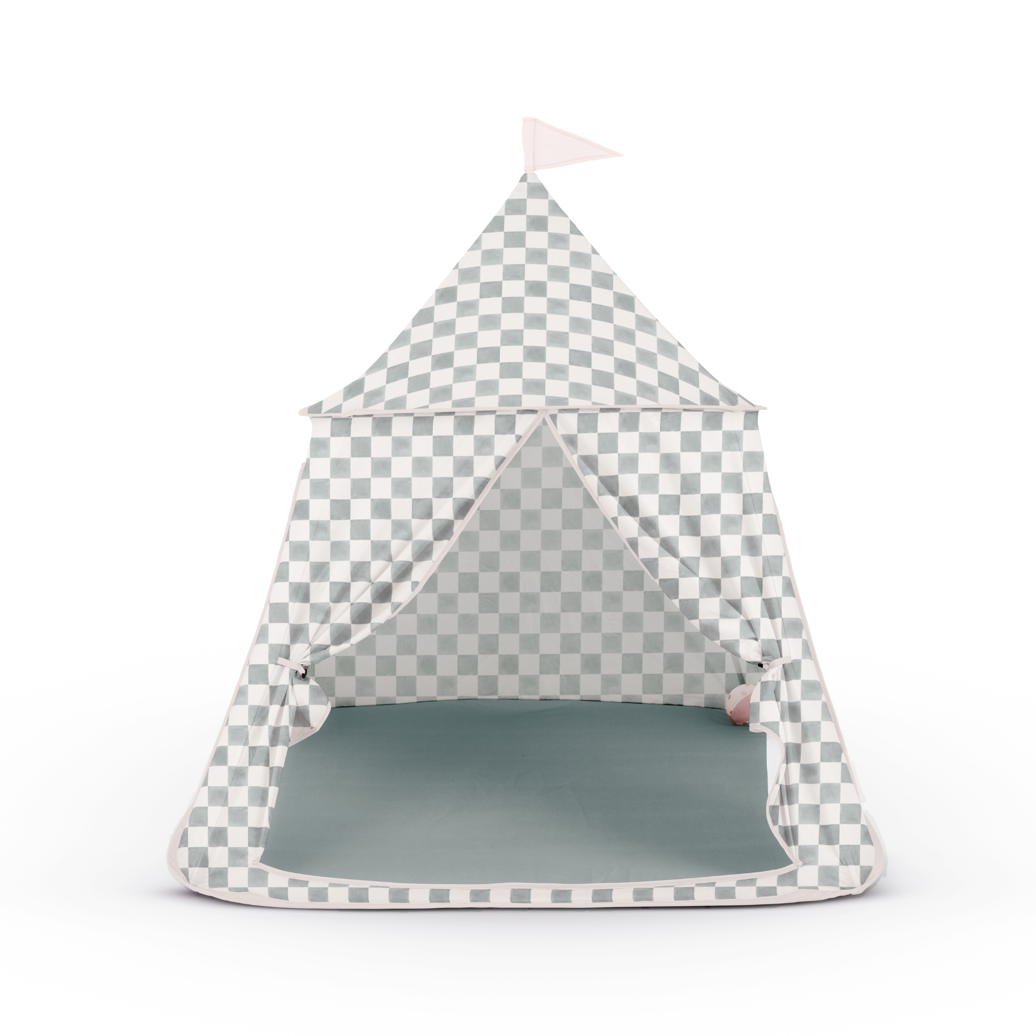 Toki Kids Checker Matcha Play Tent - Playroom Avenue