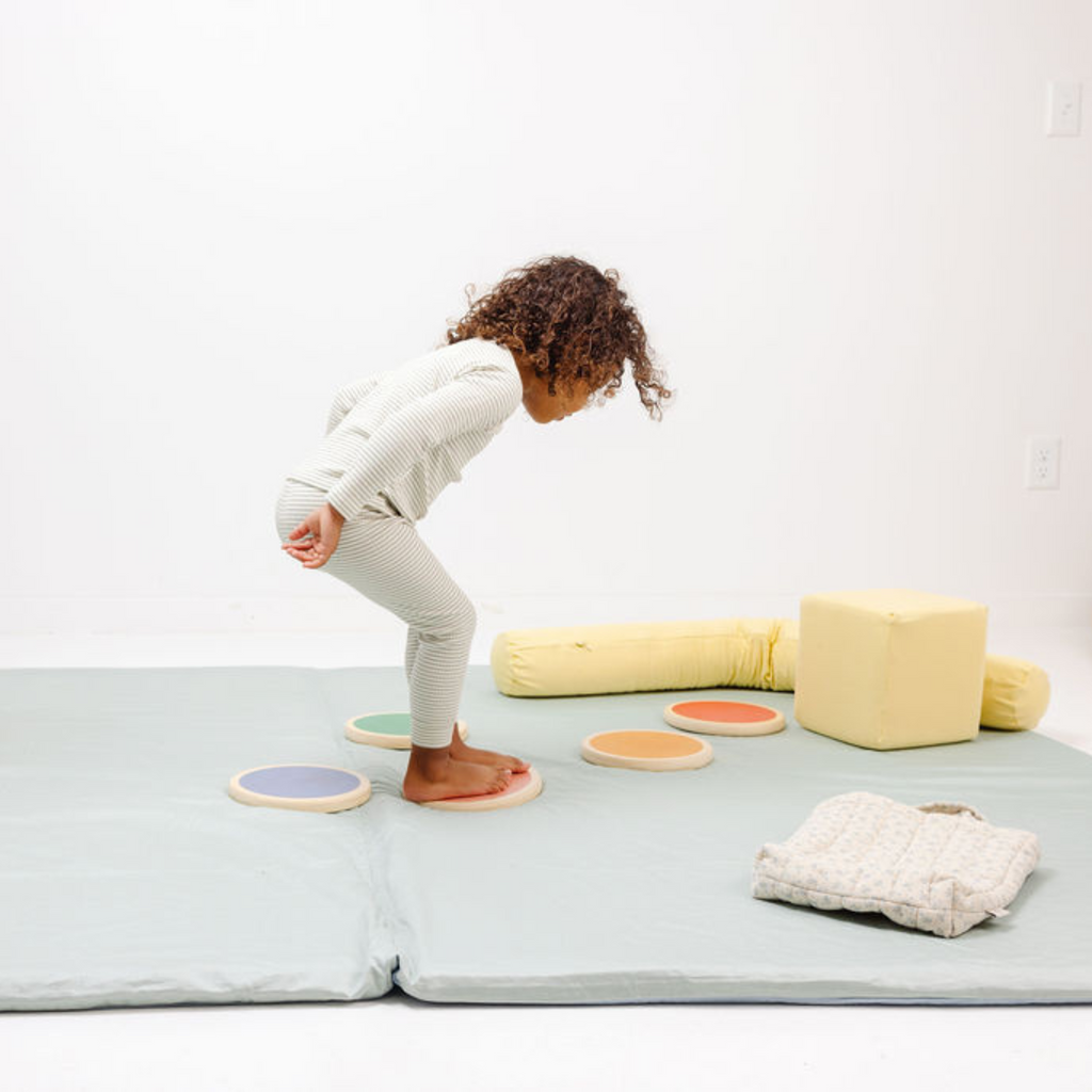 Toki Kids Sage + Breeze Organic Cotton Mat | Playroom Avenue