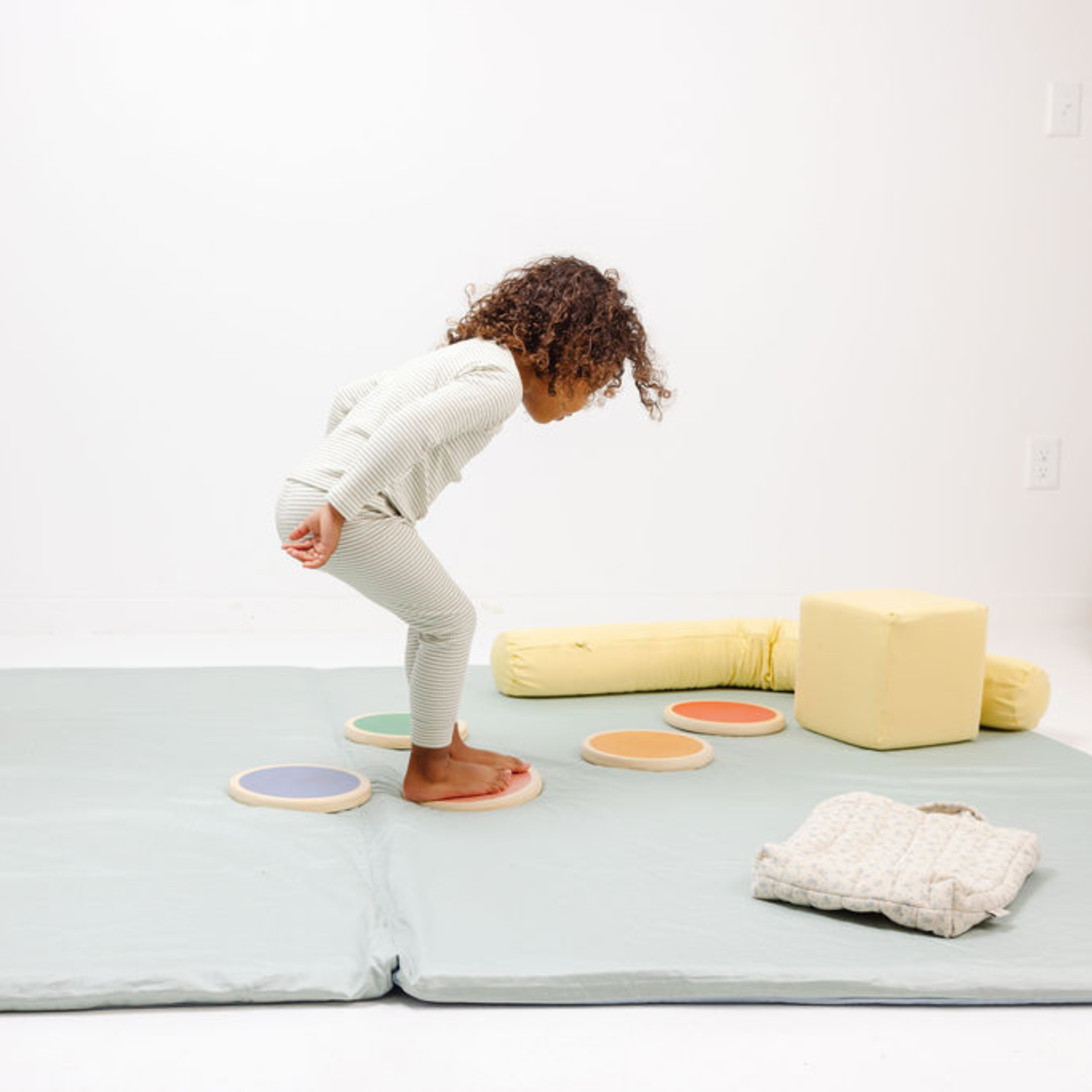 Toki Kids Sage + Breeze Organic Cotton Mat | Playroom Avenue