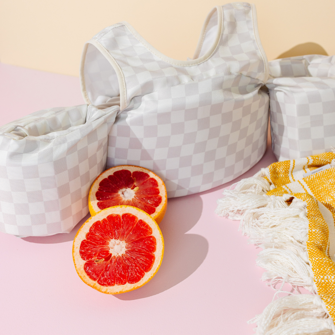 Dripfloats Neutral Checkered Kids Float