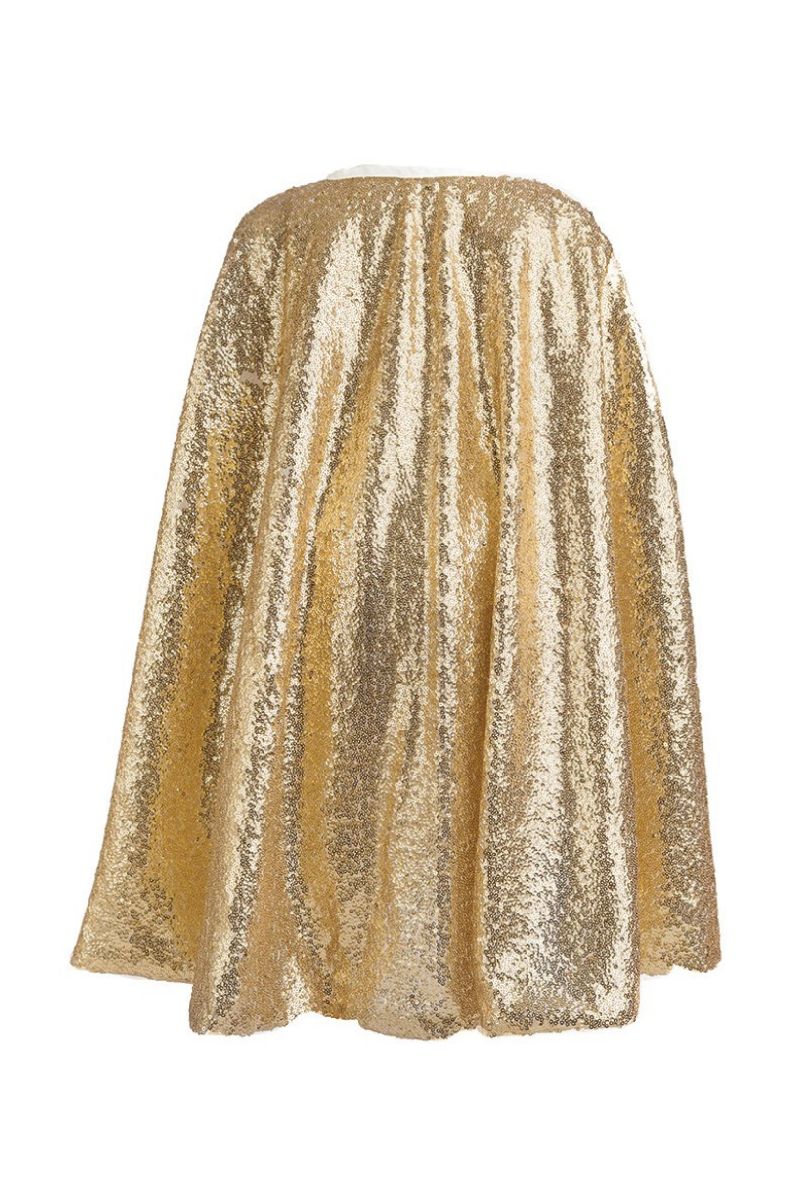 Great Pretenders Precious Pink Sequins Cape Gold Size 5-6 | Playroom Avenue