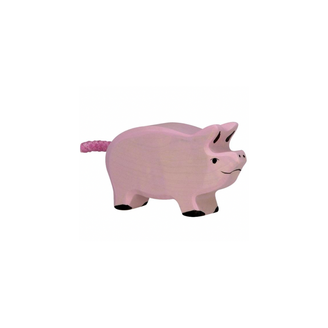 Holztiger Wooden Piglet Figure | Playroom Avenue