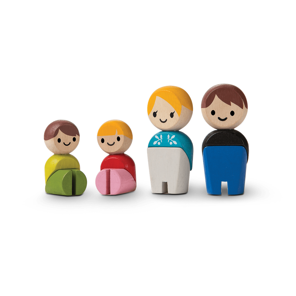 PlanToys Wooden Family - - Light Skin Tone