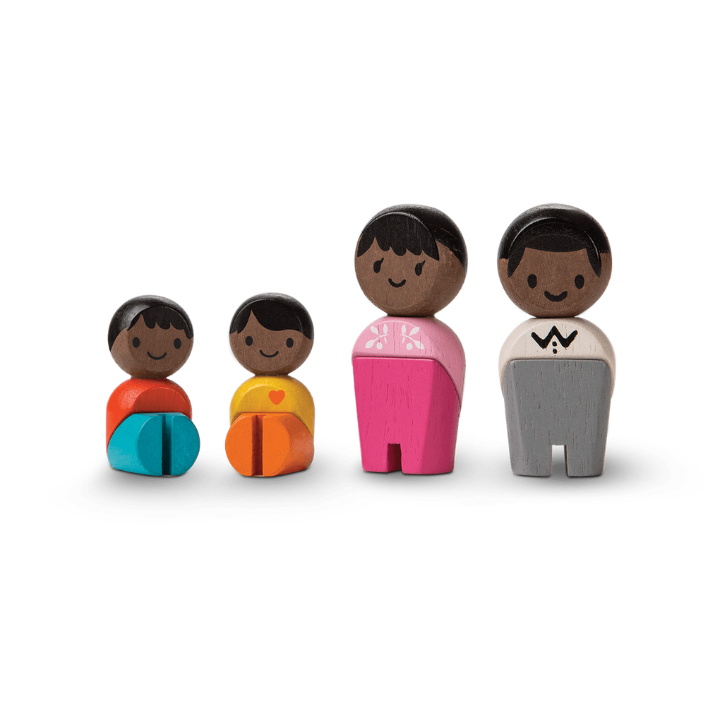 PlanToys Wooden Family - Dark Skin Tone