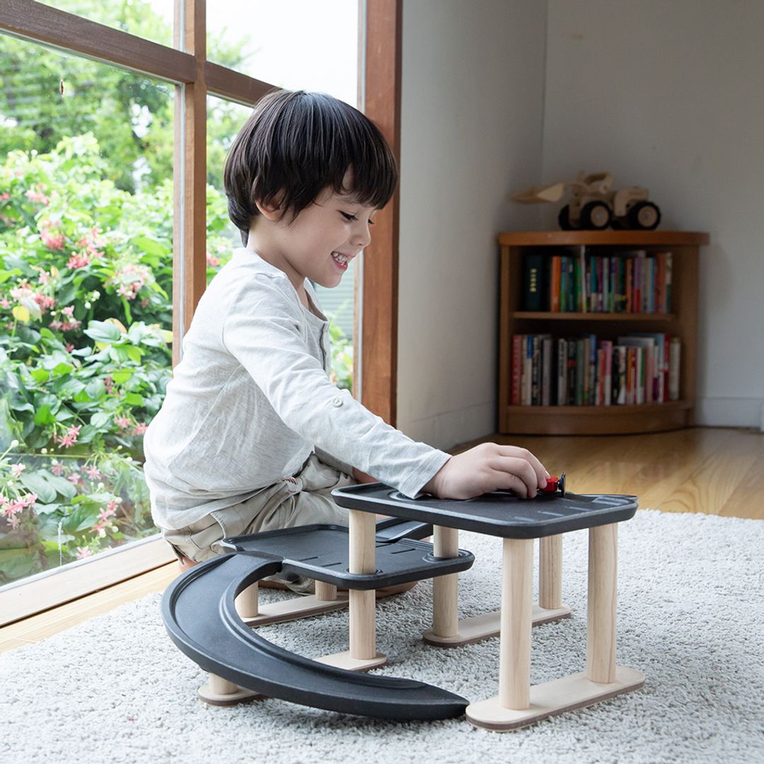 PlanToys Race N Play Parking Garage - Playroom Avenue