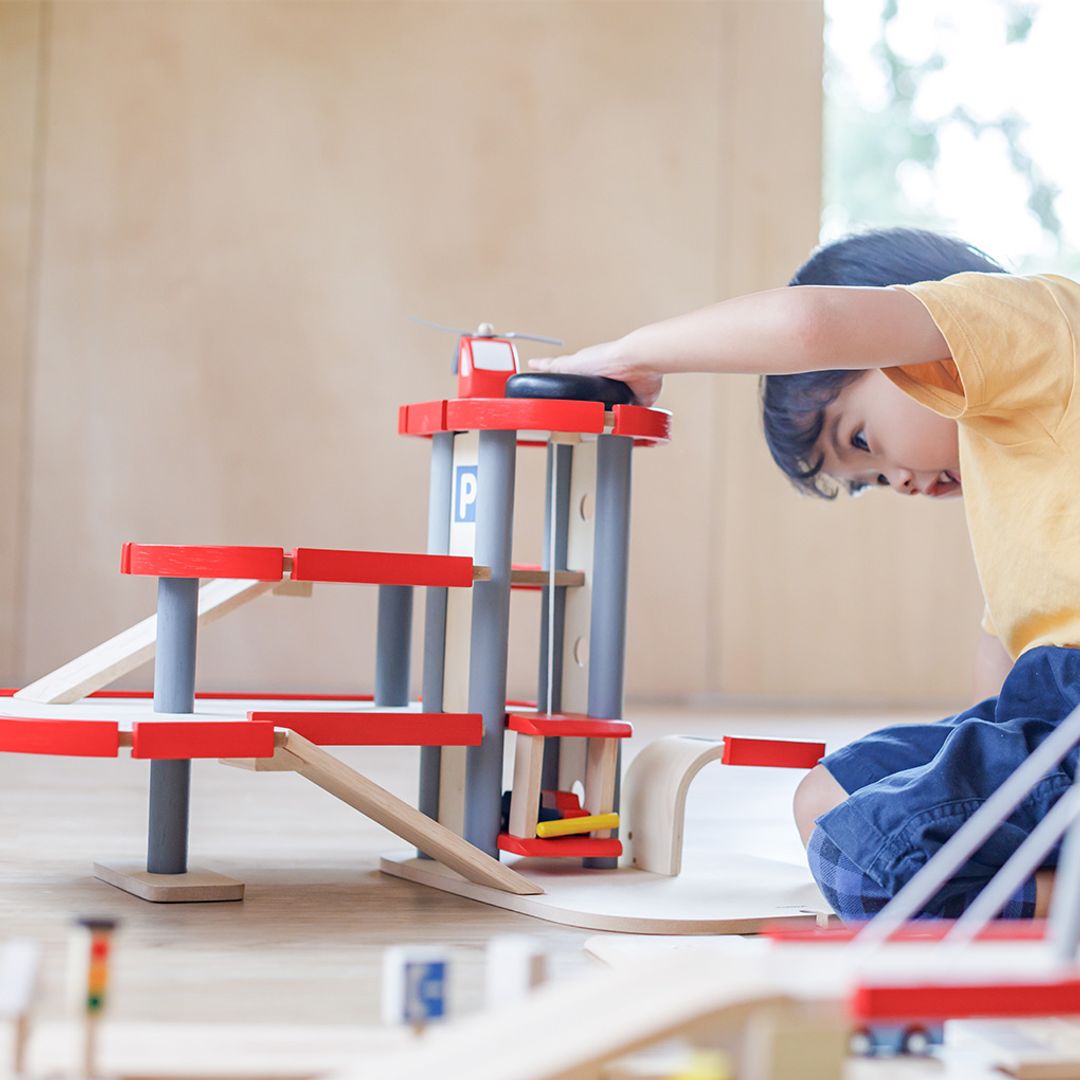 PlanToys Parking Garage | Playroom Avenue