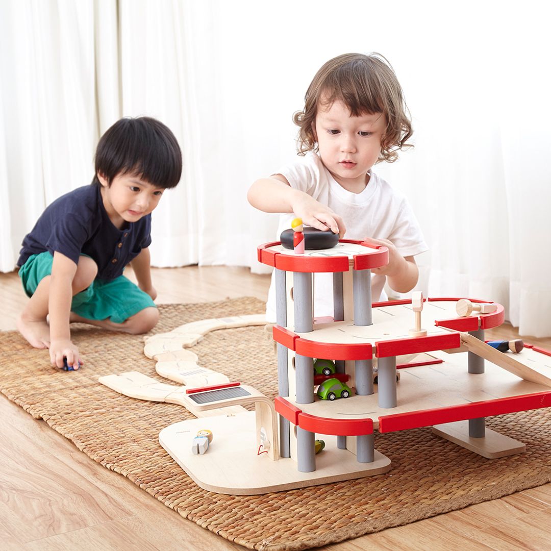 PlanToys Parking Garage | Playroom Avenue