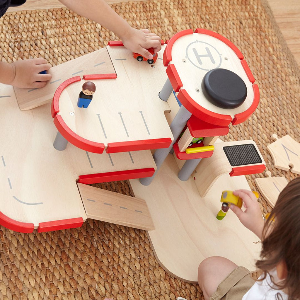 PlanToys Parking Garage | Playroom Avenue