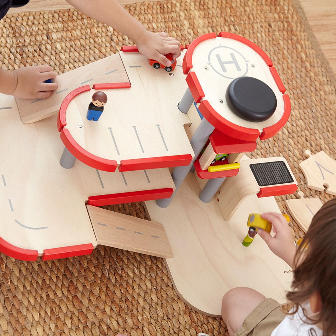 PlanToys Parking Garage | Playroom Avenue