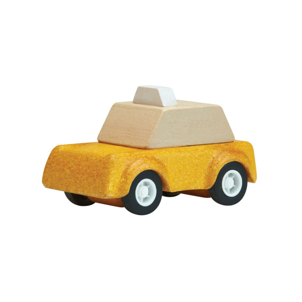 PlanToys Yellow Taxicab | Playroom Avenue