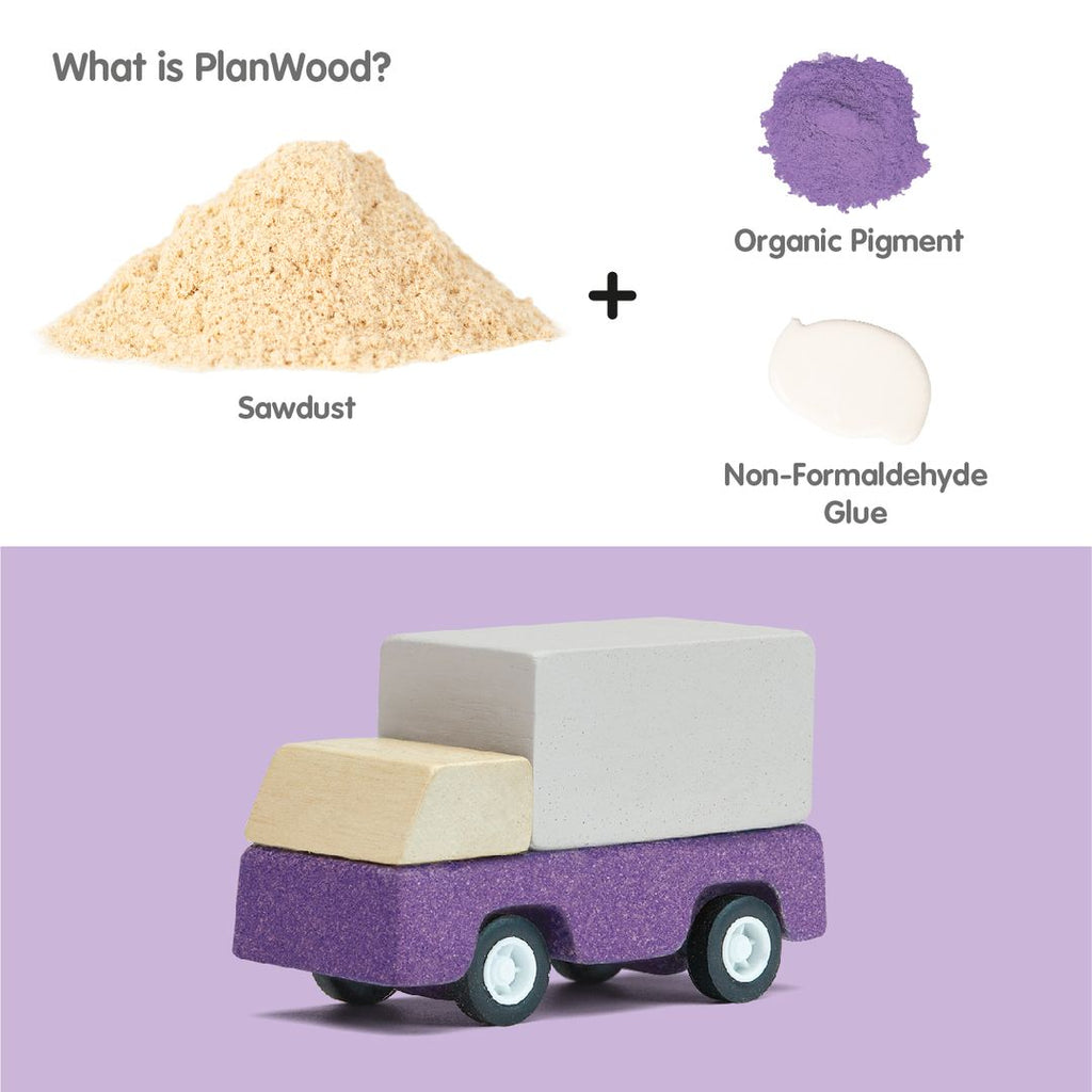 PlanToys Purple Delivery Truck | Playroom Avenue