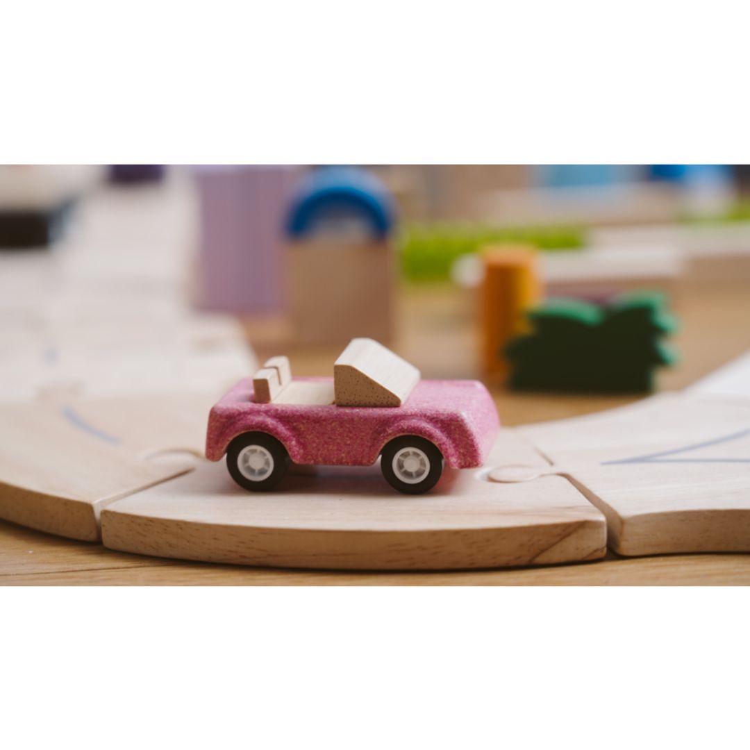 PlanToys Pink Sports Car | Playroom Avenue
