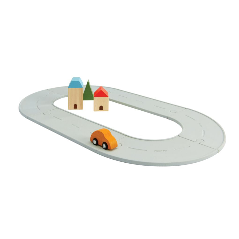 PlanToys Rubber Road & Rail Set - Small | Playroom Avenue