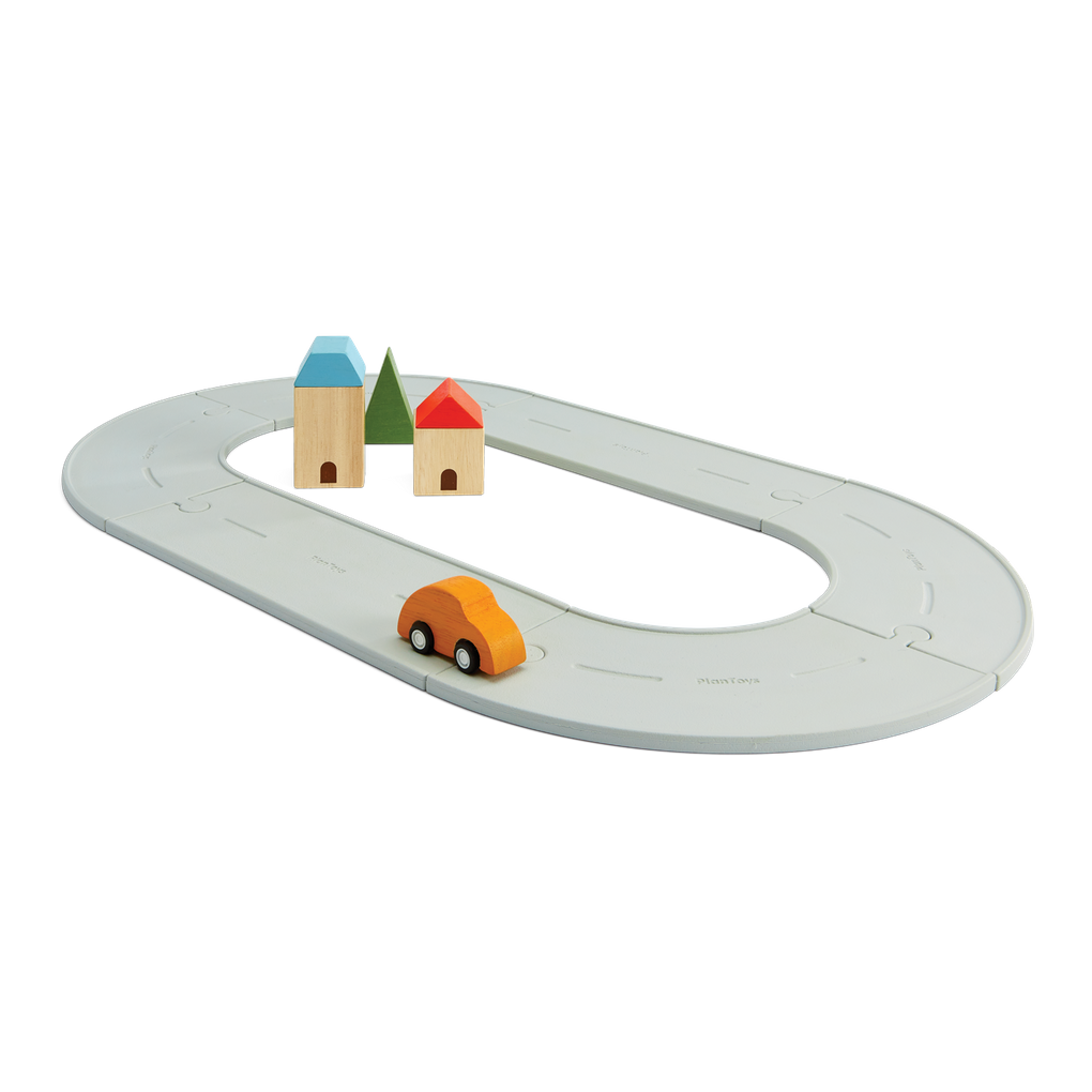 PlanToys Rubber Road & Rail Set - Small