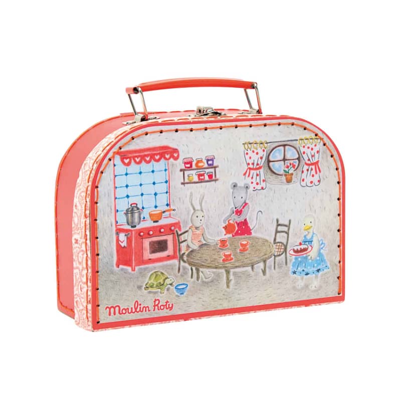 Moulin Roty Suitcase - Tea Party Ceramic Set The Big Family | Playroom Avenue
