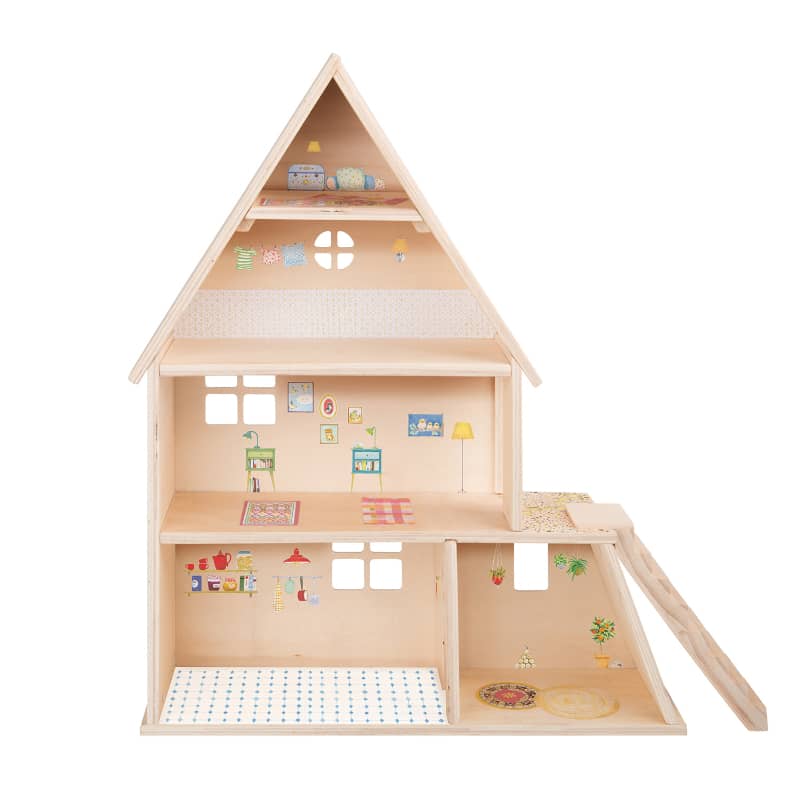 Wooden Playhouse The Big Family - Moulin Roty | Playroom Avenue