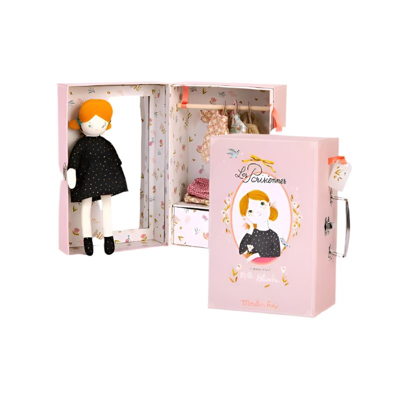 Moulin Roty Suitcase - Blanche’s Wardrobe - Doll - Moulin Roty | Playroom Avenue