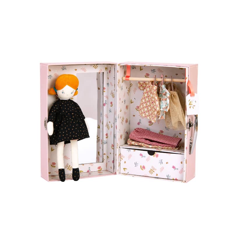 Moulin Roty Suitcase - Blanche’s Wardrobe - Doll - Moulin Roty | Playroom Avenue