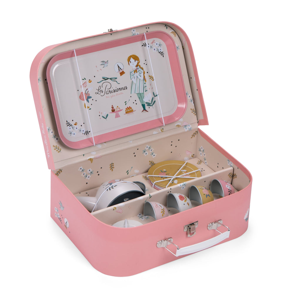 Moulin Roty Suitcase - New Tea Party Metal Set The Parisiennes | Playroom Avenue
