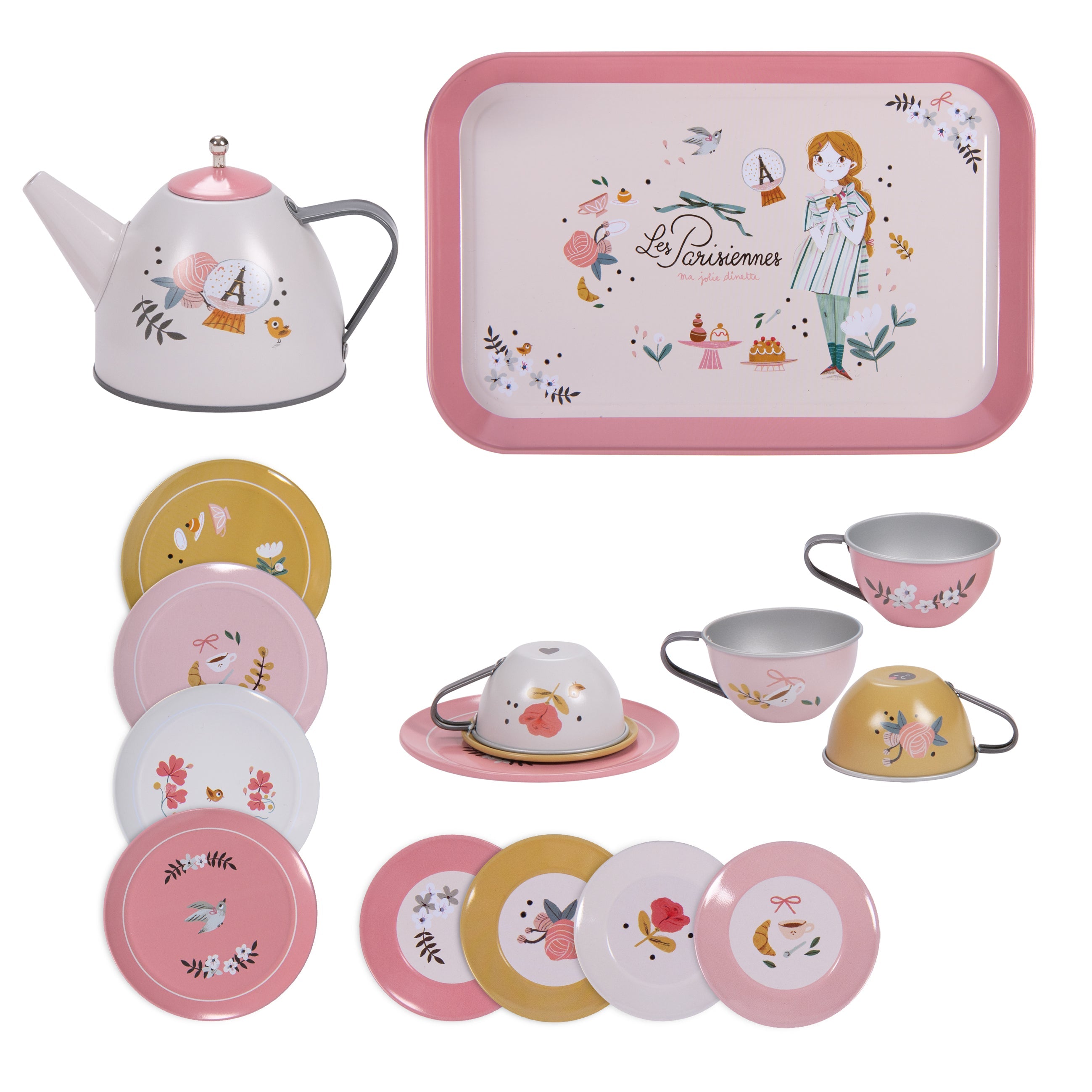 Moulin Roty Suitcase - New Tea Party Metal Set The Parisiennes | Playroom Avenue