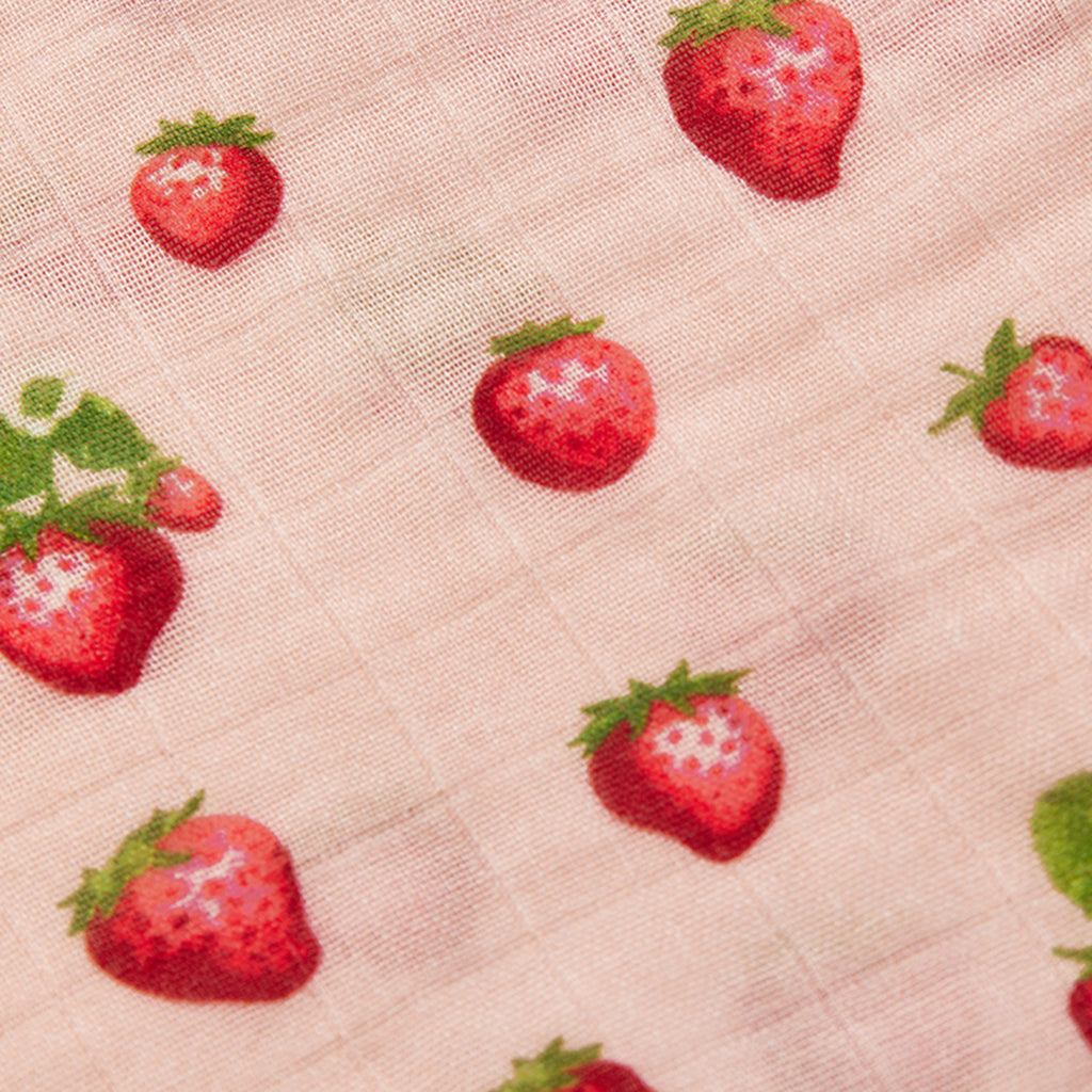 Milkbarn Strawberry Bamboo Mini Lovey | Playroom Avenue