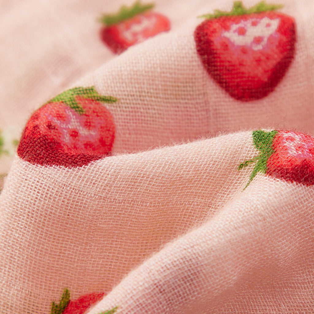 Milkbarn Strawberry Bamboo Mini Lovey | Playroom Avenue