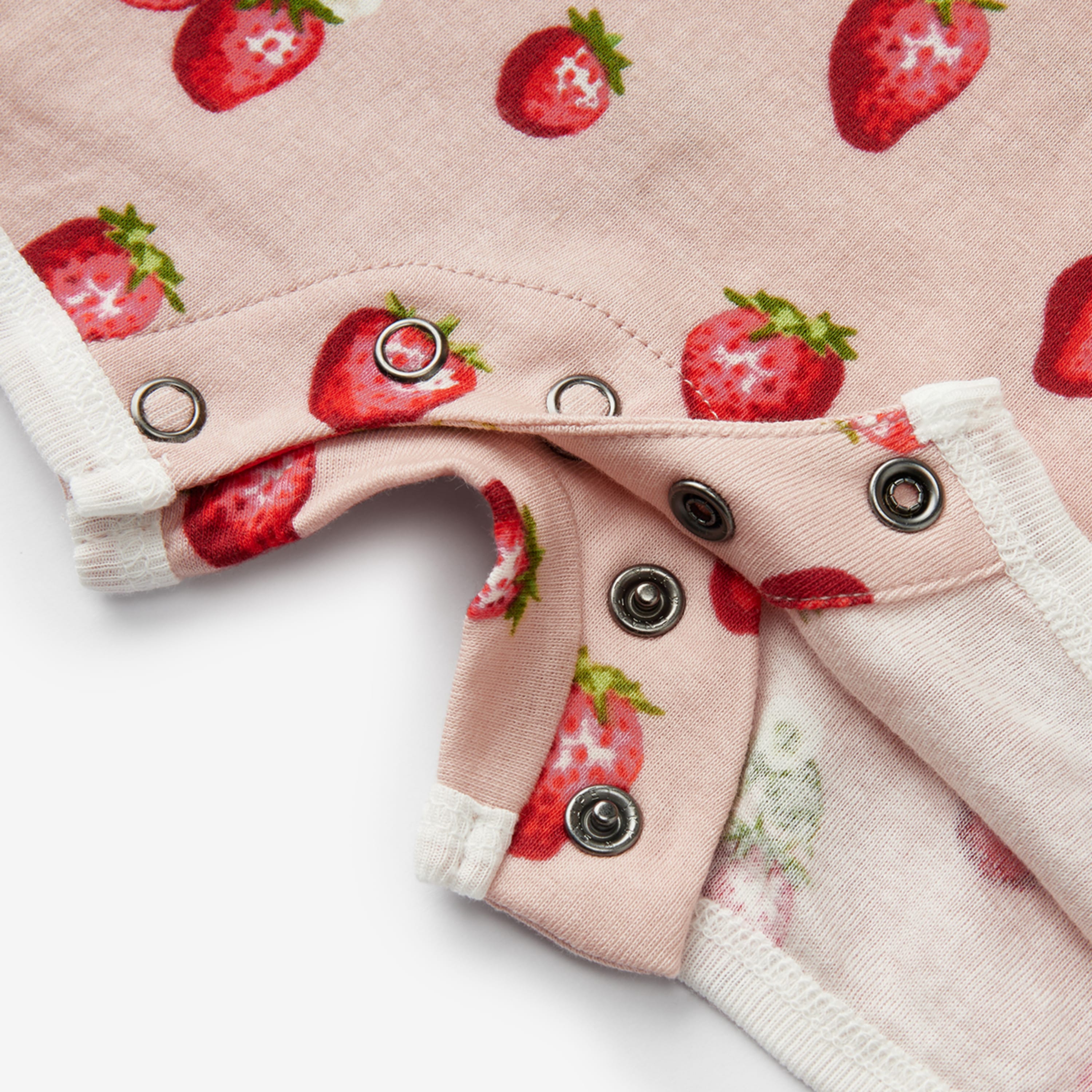 Milkbarn Strawberry Organic Cotton Shortall | Playroom Avenue