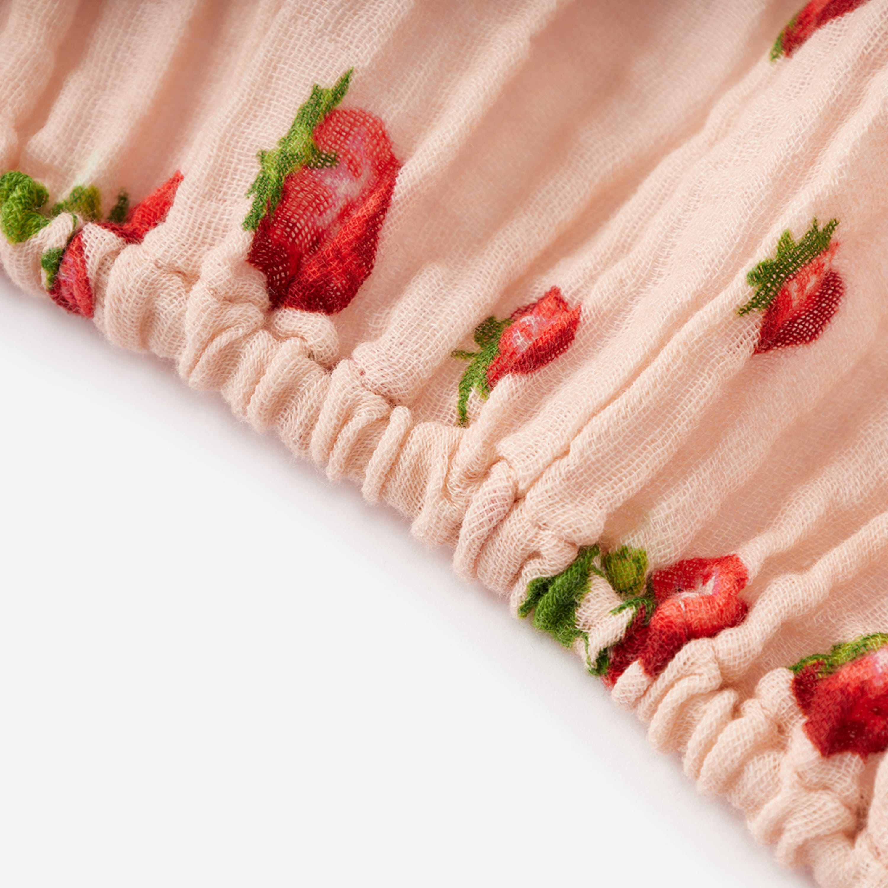 Milkbarn Strawberry Organic Cotton Crib Sheet | Playroom Avenue