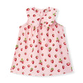 Milkbarn Strawberry Ruffle Collar Dress | Playroom Avenue
