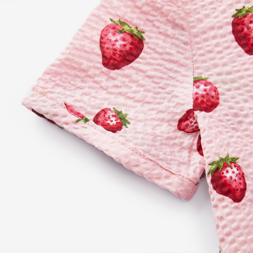 Milkbarn Strawberry Snap Shortall | Playroom Avenue