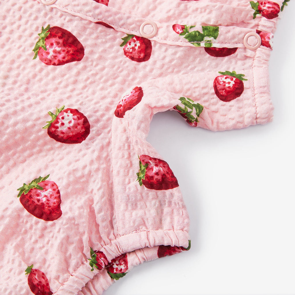 Milkbarn Strawberry Snap Shortall | Playroom Avenue