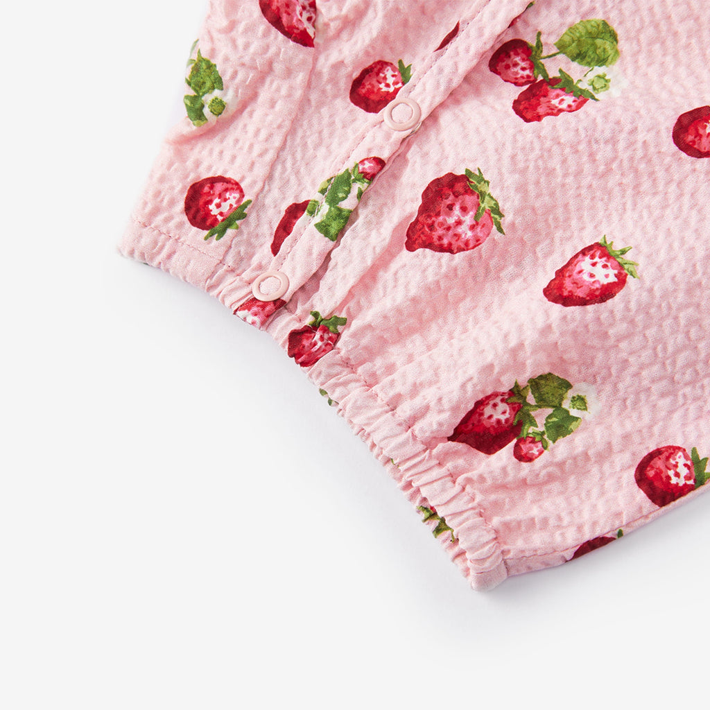 Milkbarn Strawberry Snap Shortall | Playroom Avenue