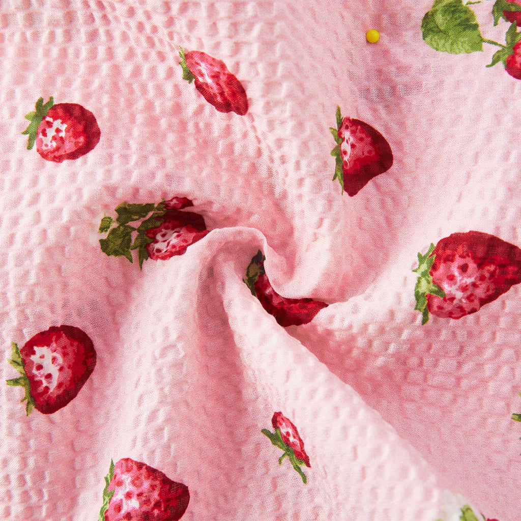 Milkbarn Strawberry Ruffle Tank and Pant Set | Playroom Avenue