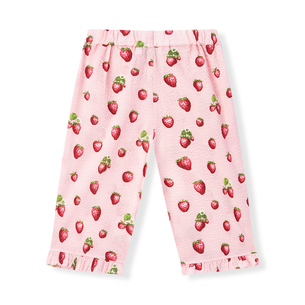 Milkbarn Strawberry Ruffle Tank and Pant Set | Playroom Avenue