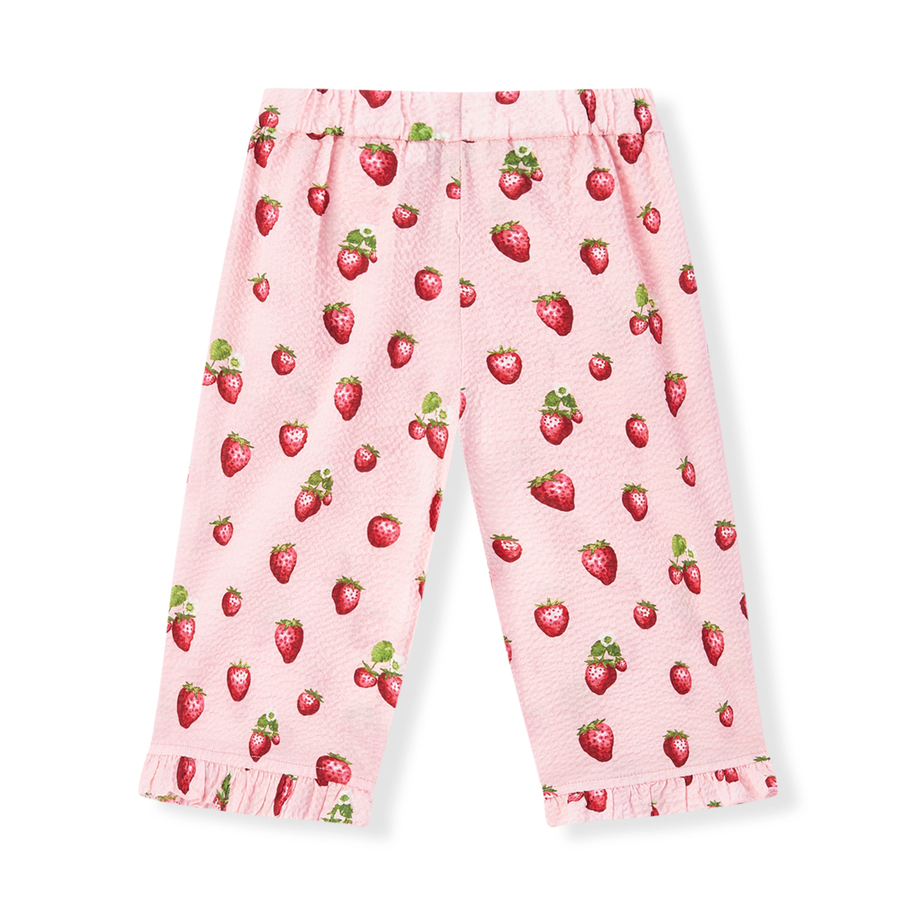 Milkbarn Strawberry Ruffle Tank and Pant Set | Playroom Avenue