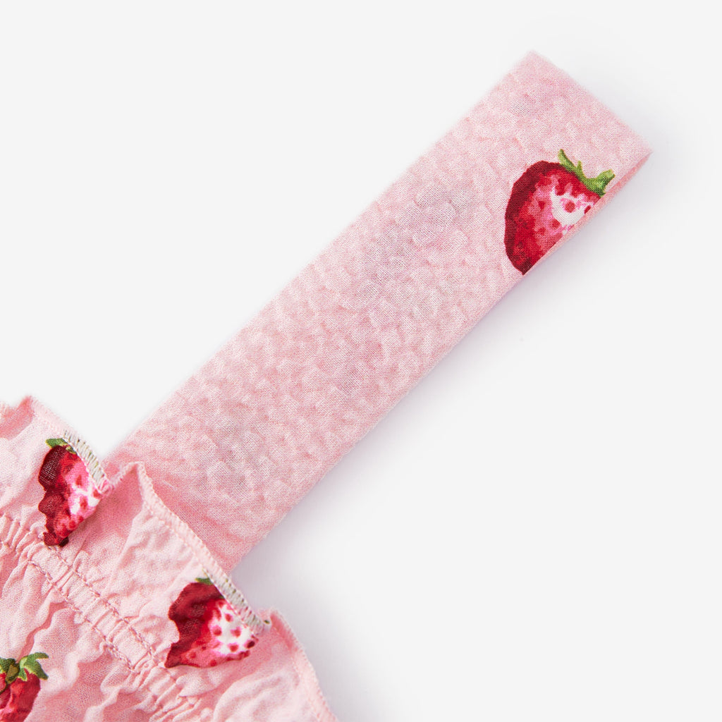 Milkbarn Strawberry Ruffle Tank and Pant Set | Playroom Avenue