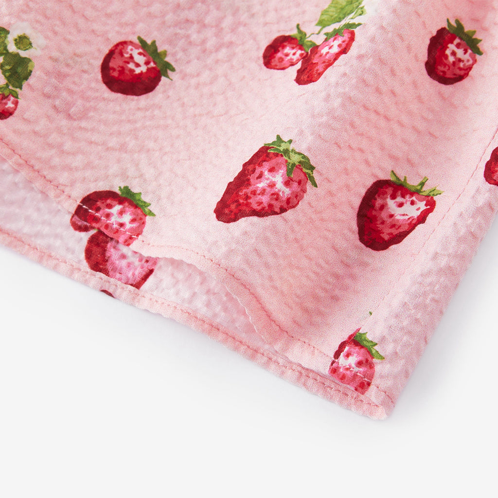 Milkbarn Strawberry Ruffle Tank and Pant Set | Playroom Avenue