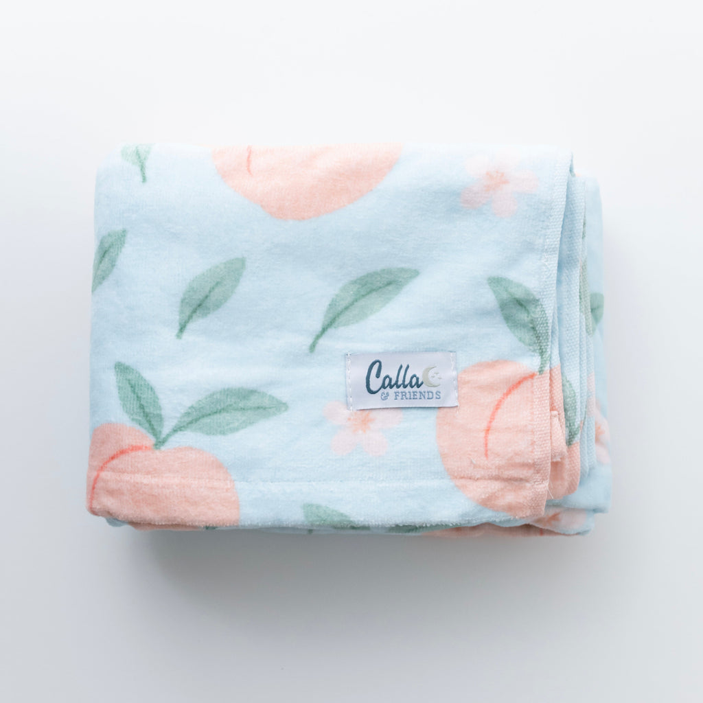 Calla and Friends The Maverick Kids Beach Towel Peach Blossom | Playroom Avenue