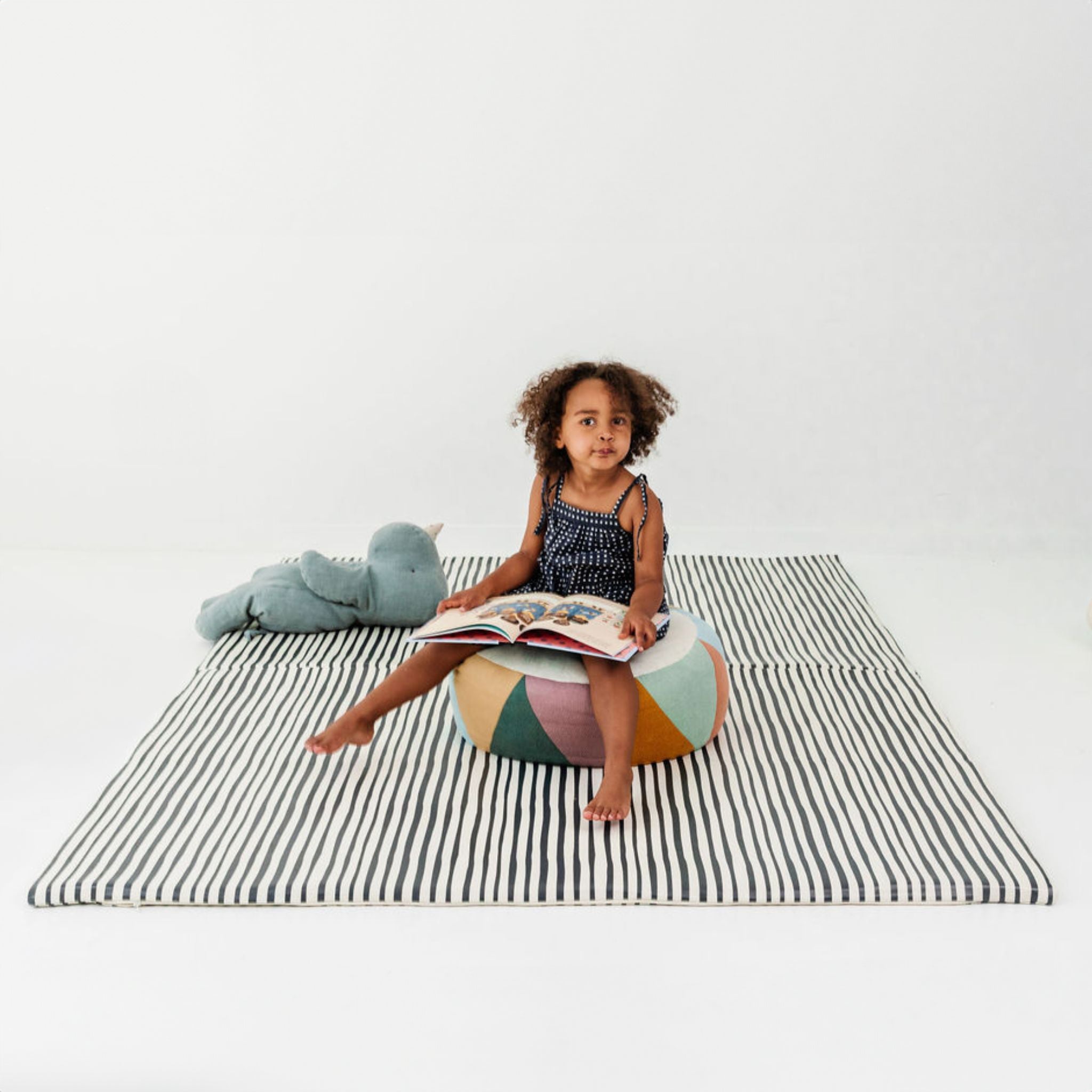 Toki Kids Bold Stripe Vegan Leather Mat - Playroom Avenue