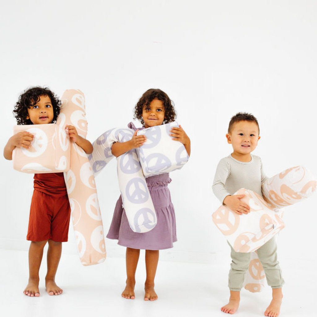 Toki Kids Cream Peace Sign Play Cube | Playroom Avenue