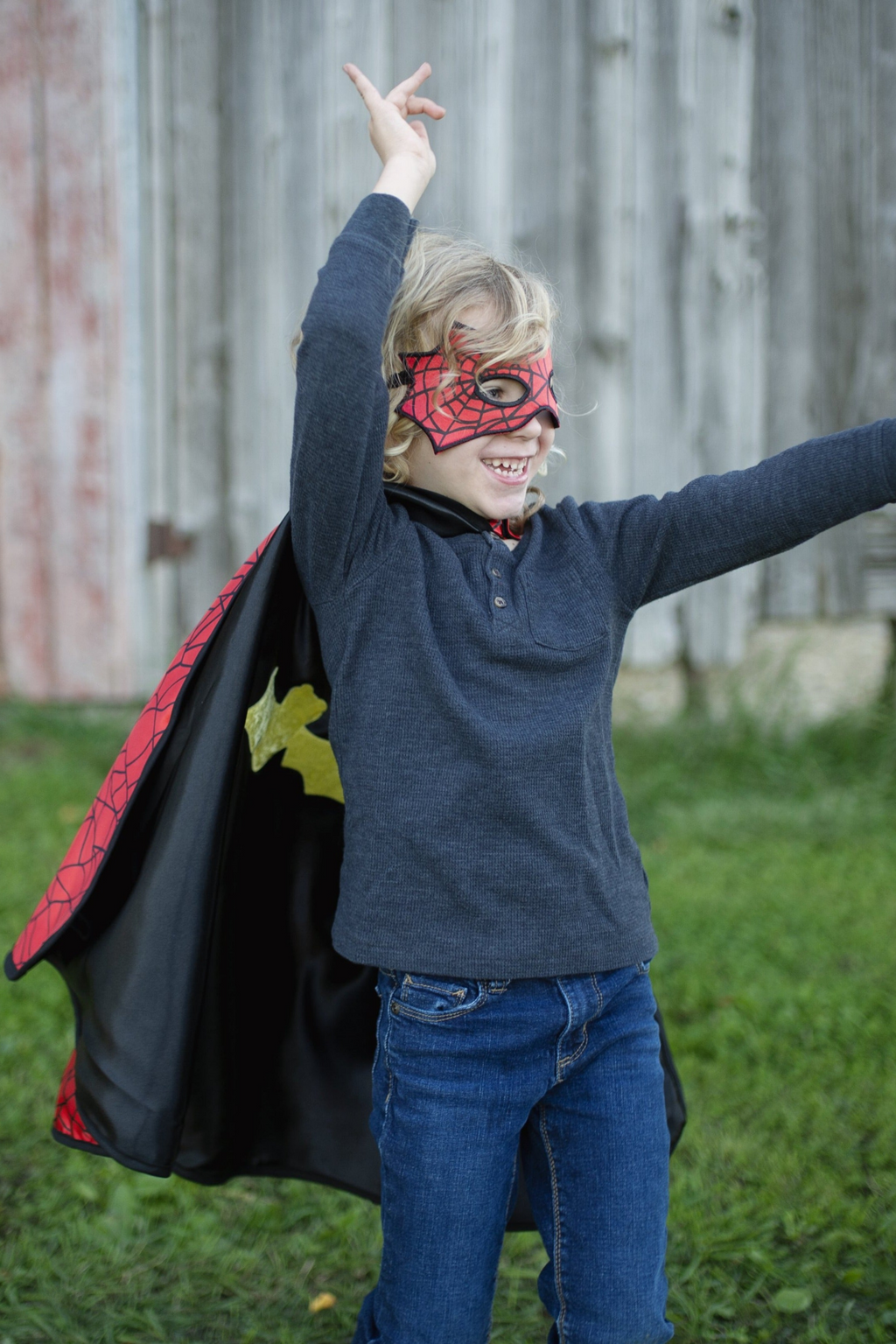 Great Pretenders Spider Bat Reversible Cape and Mask