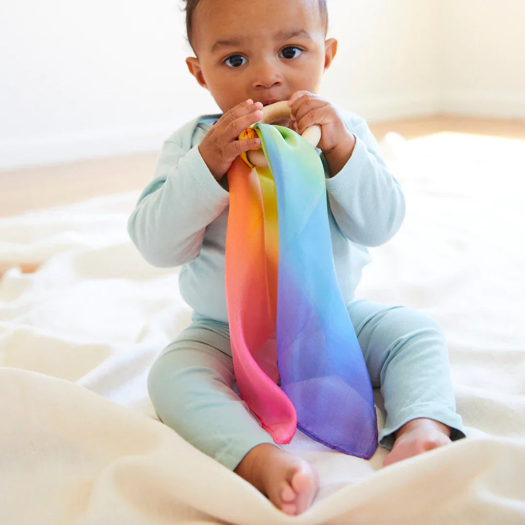 Sarah's Silks Rainbow Teether | Playroom Avenue