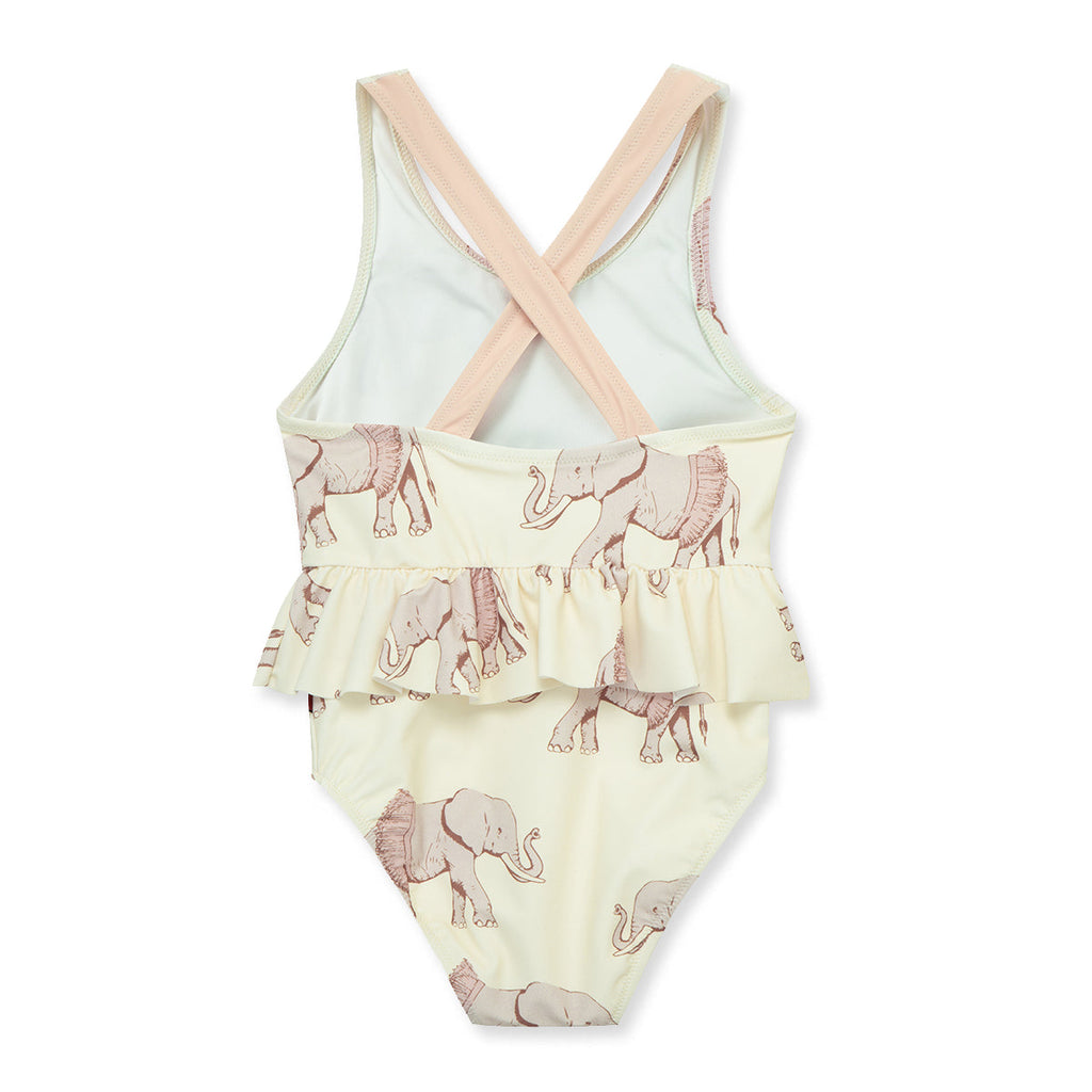Milkbarn Tutu Elephant Ruffle Waist Suspender Swimsuit | Playroom Avenue